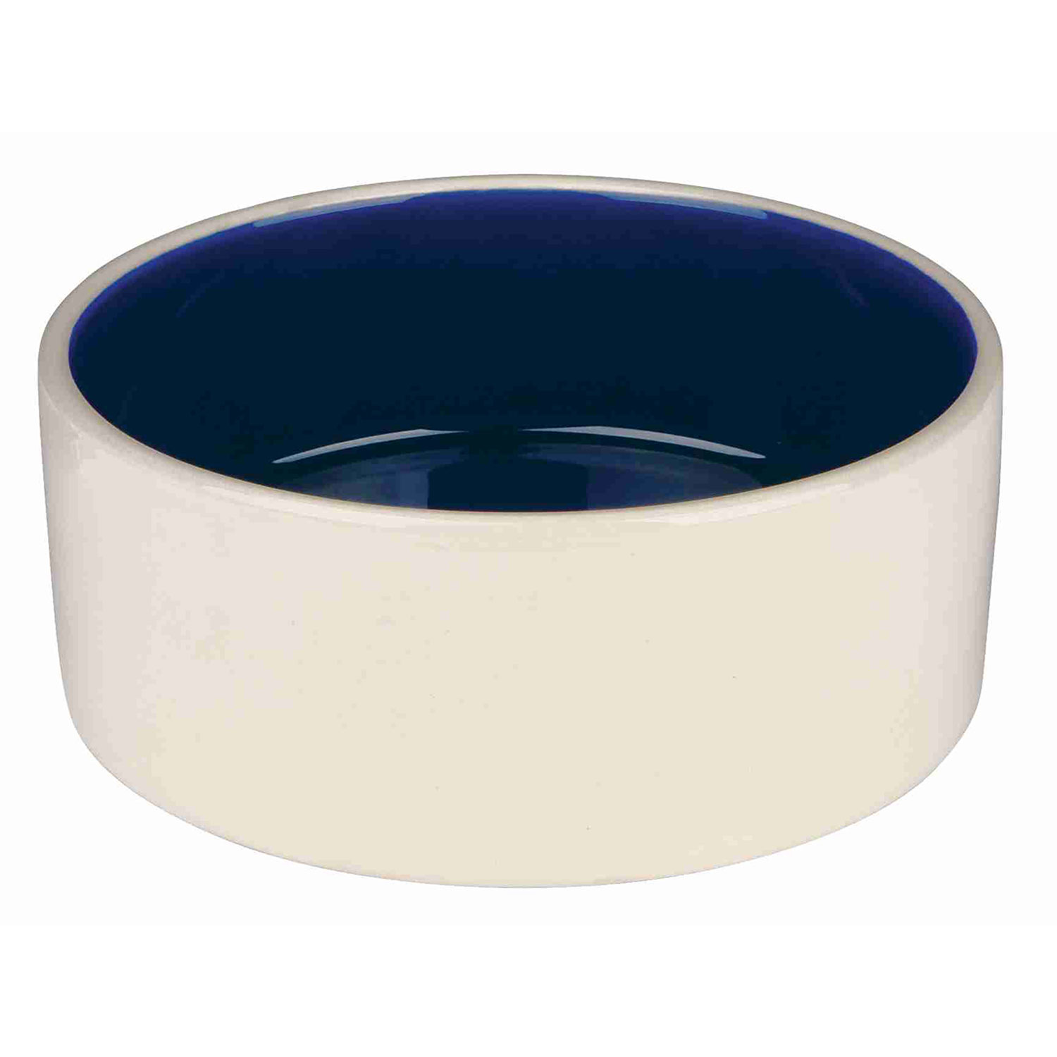 Comedero Cerámica, 1 l, ø18 cm, Crema-Azul