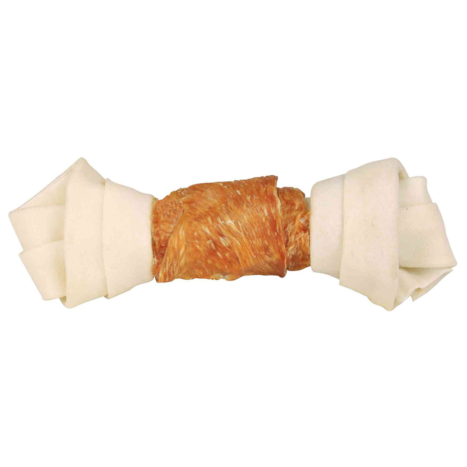 Hueso Anudado Denta Fun, Pollo, 120 g/18 cm