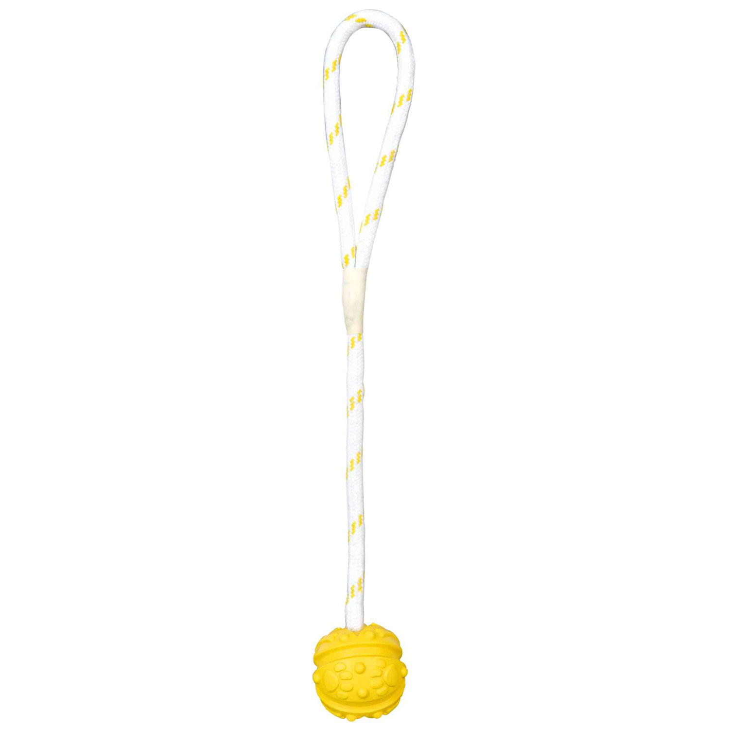 Pelota con Cuerda Caucho, Flotante, ø4.5 cm, 35 cm