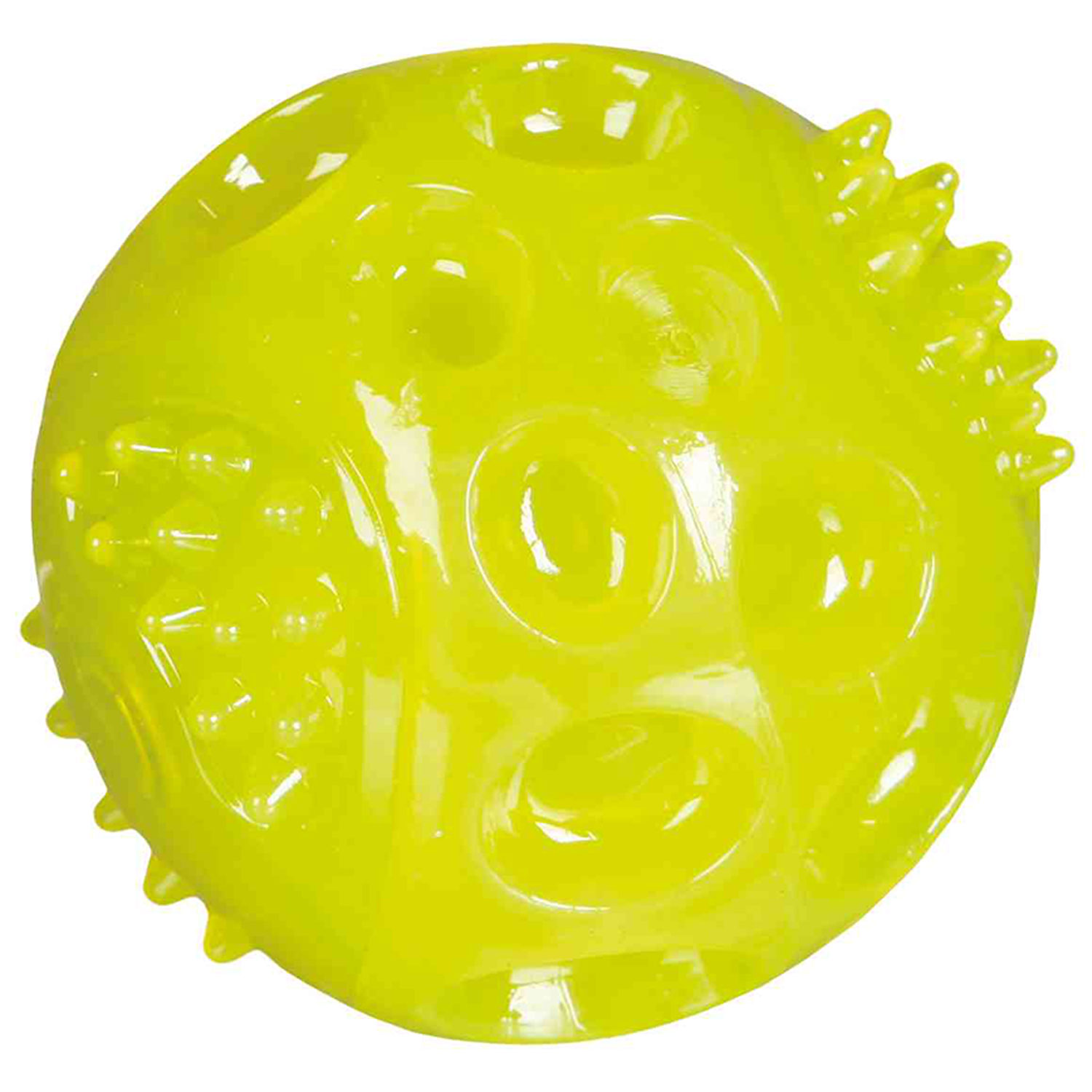 Pelota Flashing, Caucho Termoplástico (TPR), ø5.5 cm, Negro
