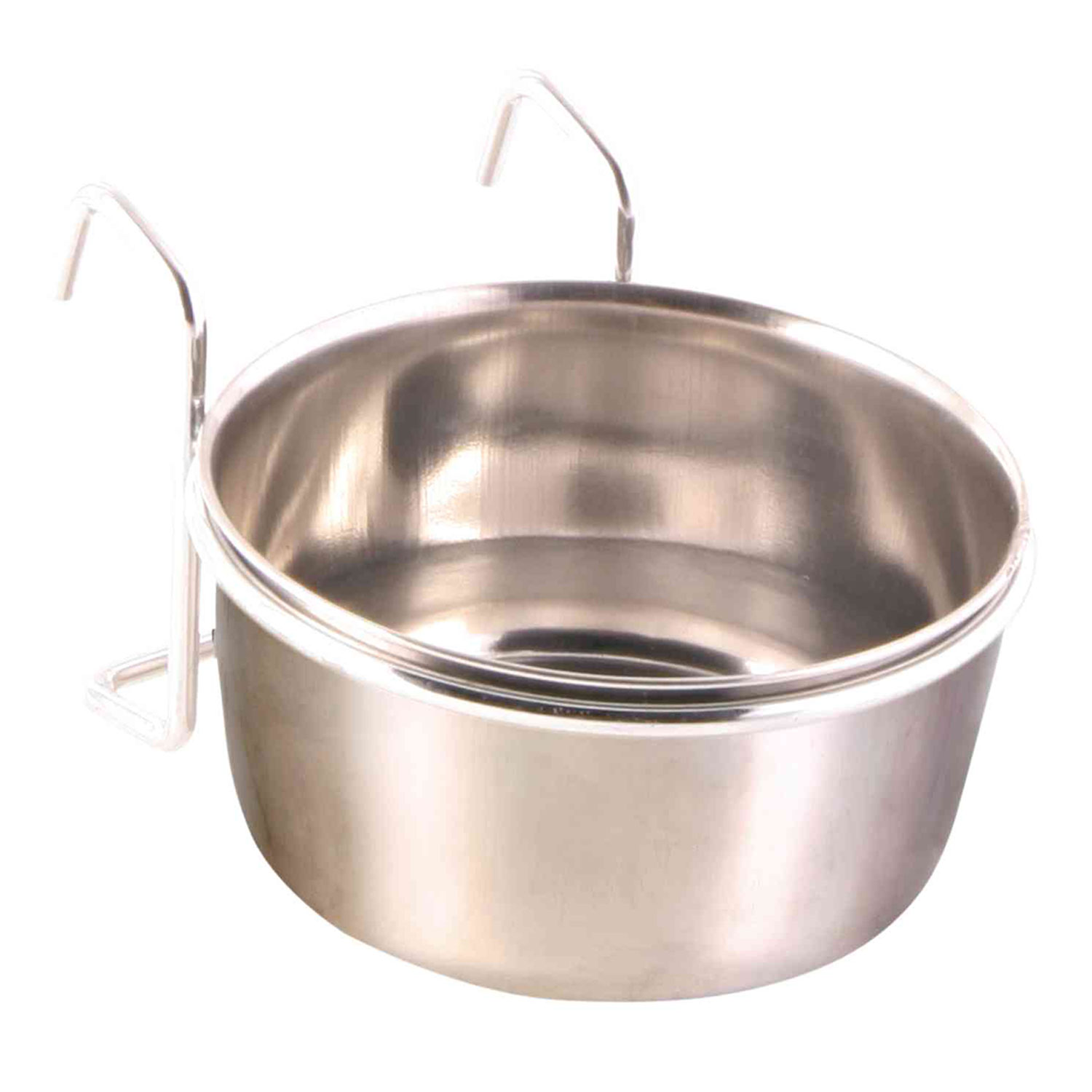 Comedero-Benedero Acero, con Gancho, 0.3 l, ø 9 cm