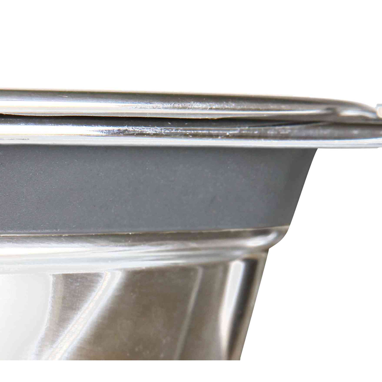 Comedero Doble, Acero Inox, Antivibración, 0.9 l, ø16 cm