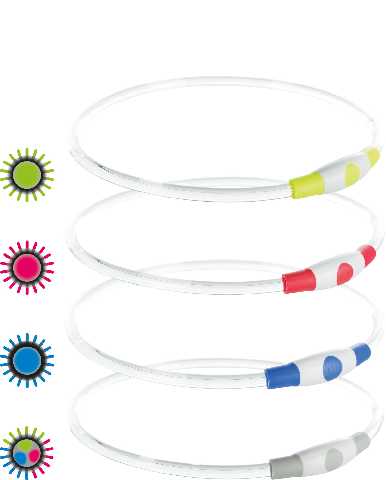 Anillo Luz Flash USB, L–XL: 65 cm/ø 8 mm, Azul