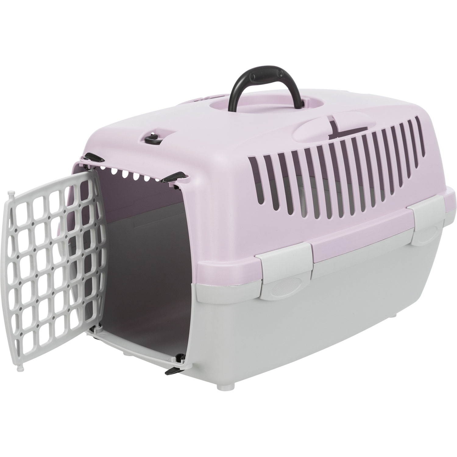 Transportín Capri 1, XS: 32 × 31 × 48 cm, Gris Claro/Lila Claro