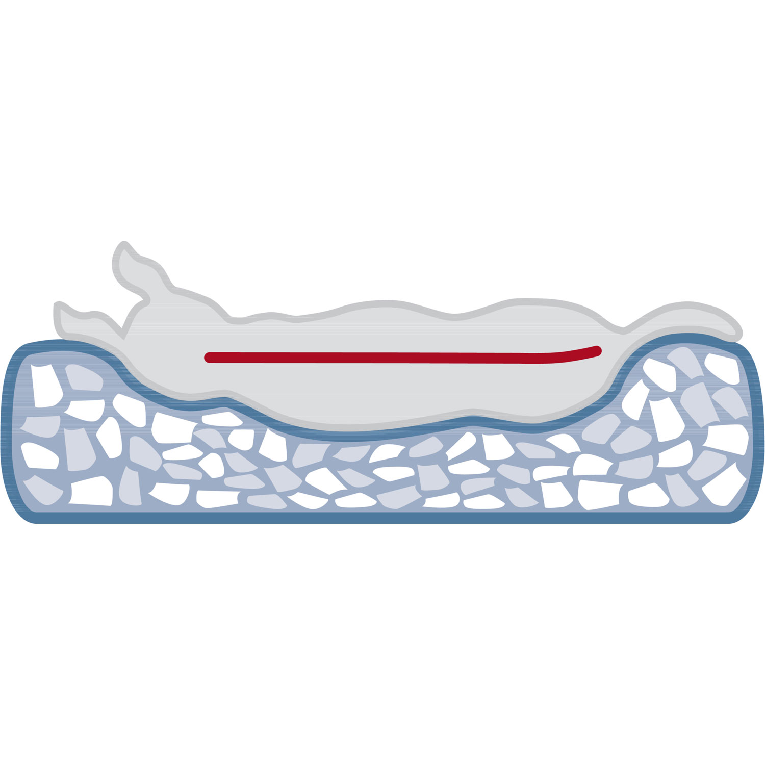 Cama Vital Noah, cuadrado, 100 × 70 cm, Gris Claro