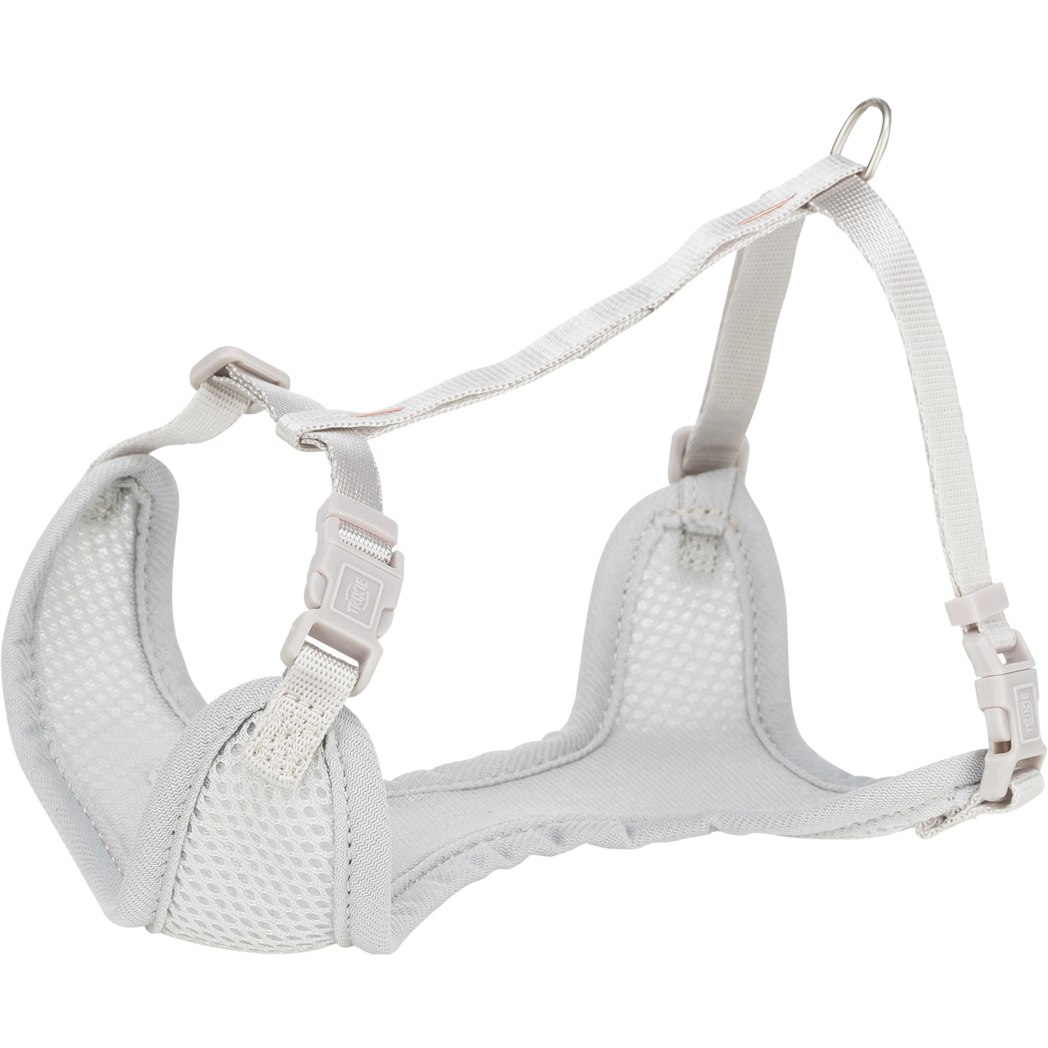 Junior Arnés Acolchado con Ramal para Cachorros, M–L, gris claro, 36–50 cm/10 mm