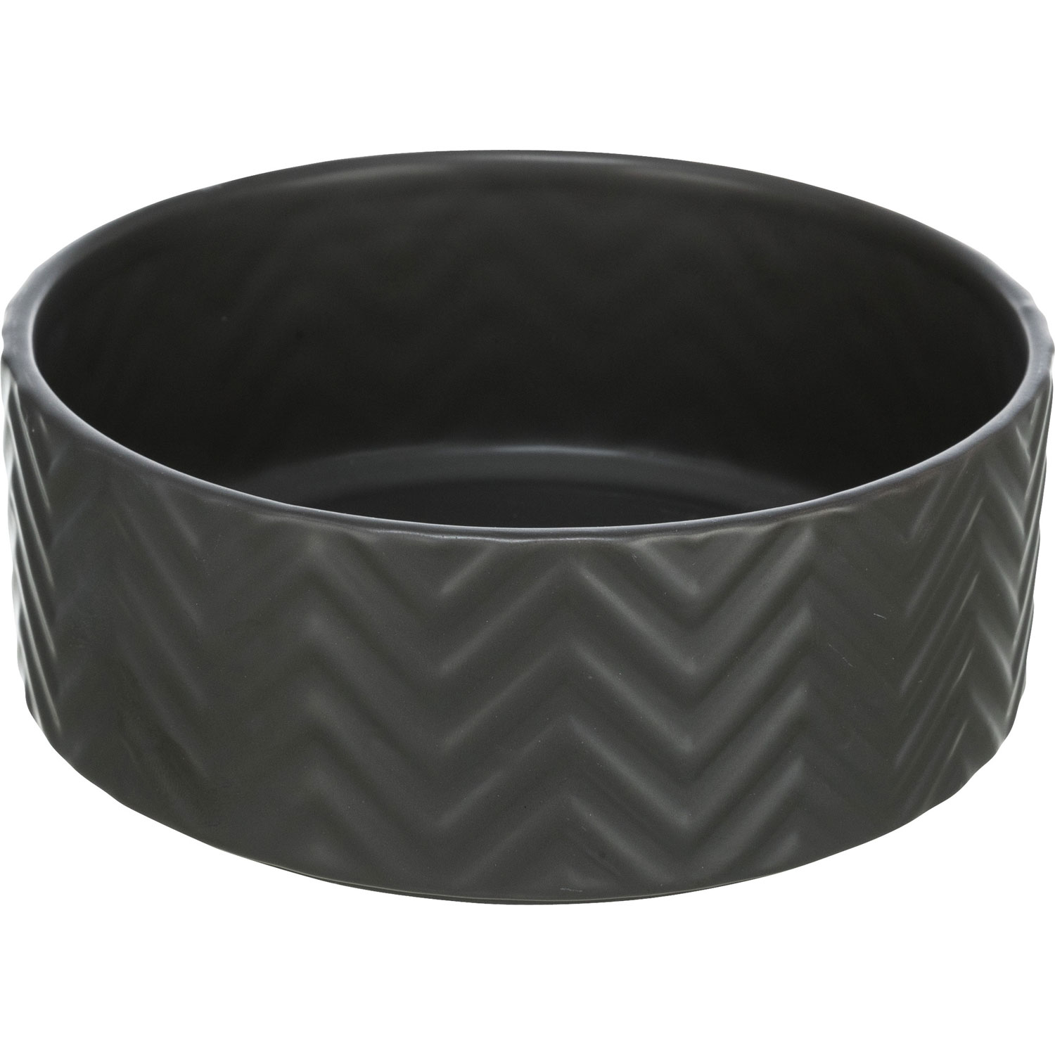 Comedero Cerámica, 0.9 l/ø 16 cm, Negro