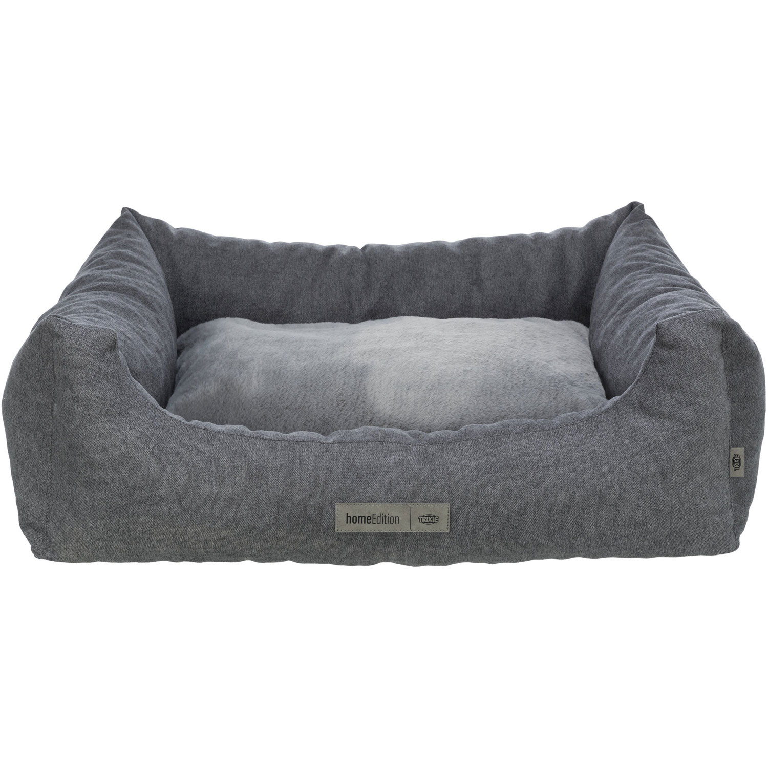 Cama Liano, cuadrada, 100 × 80 cm, Gris
