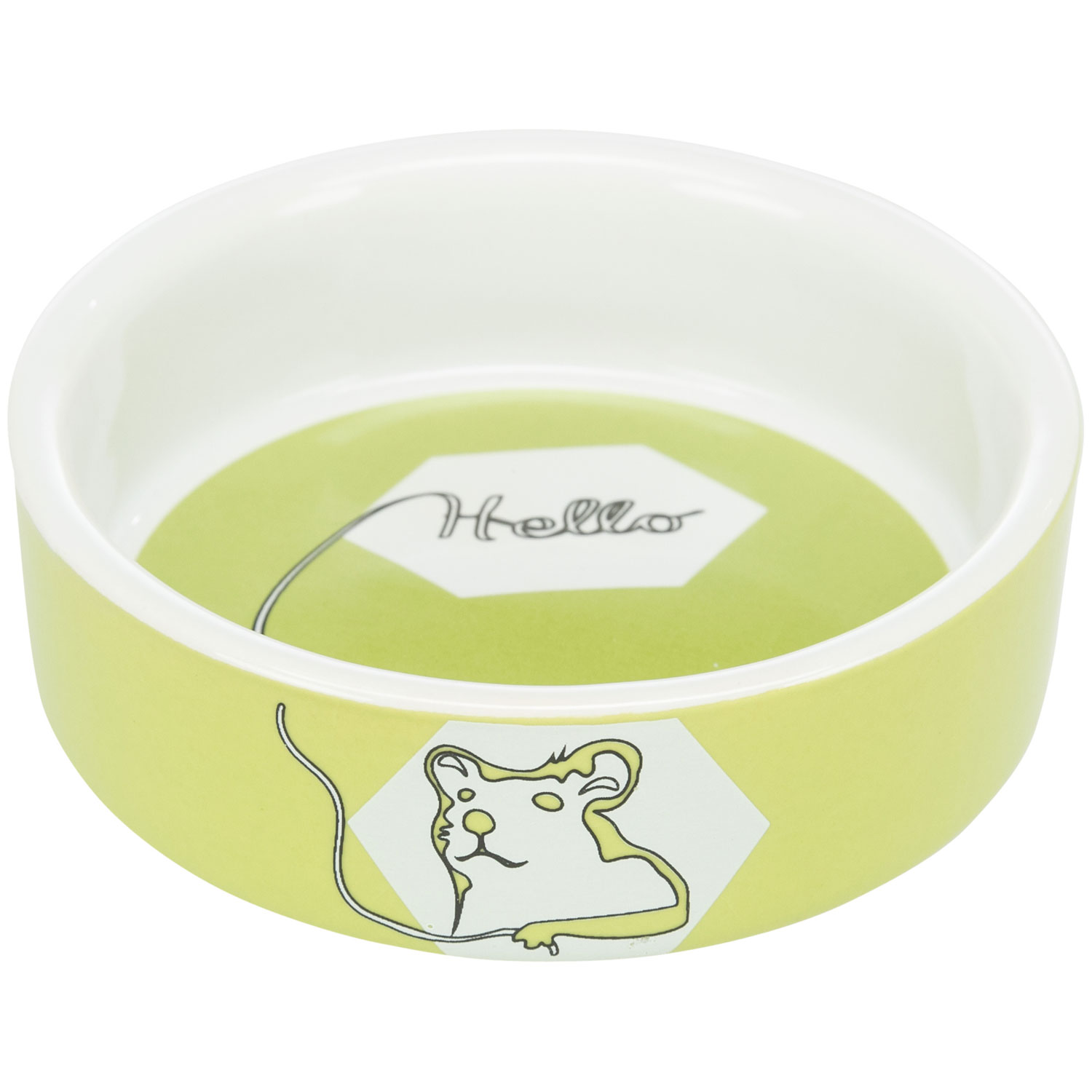 Comedero Cerámico, Hello comic Hamster, 90 ml/ø 8 cm
