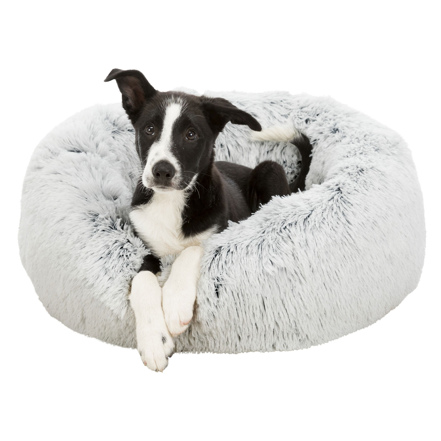 Cama Harvey, ø 50 cm, blanco-negro