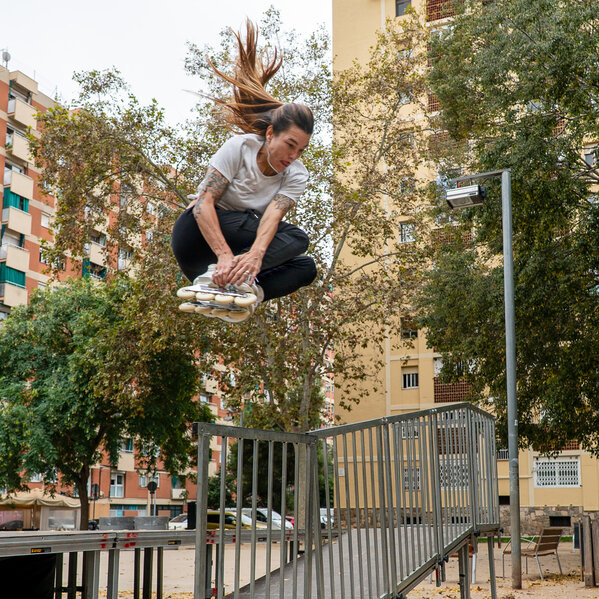 Next Mery Munoz Pro 80 - Powerslide - Urban Inline Skates - In Action 1