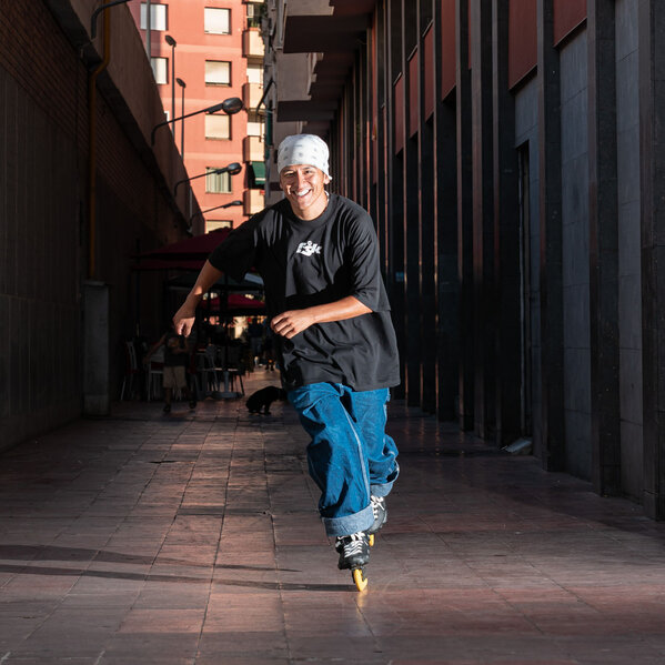 Powerslide - FSK Logo T-Shirt Black - in action