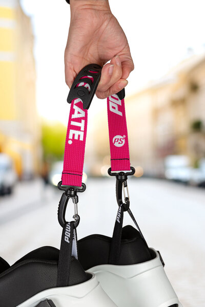 Powerslide - Skate Carry Strap Pink - in action