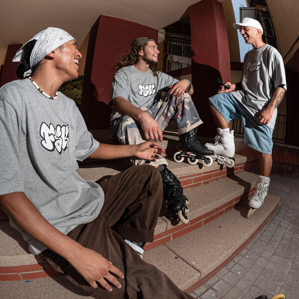 Powerslide - FSK Graffiti T-Shirt Grey - in action