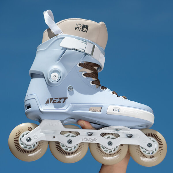 Next 2.0 SL 80 Soft Blue - Powerslide - Urban Inline Skates - In Action 1