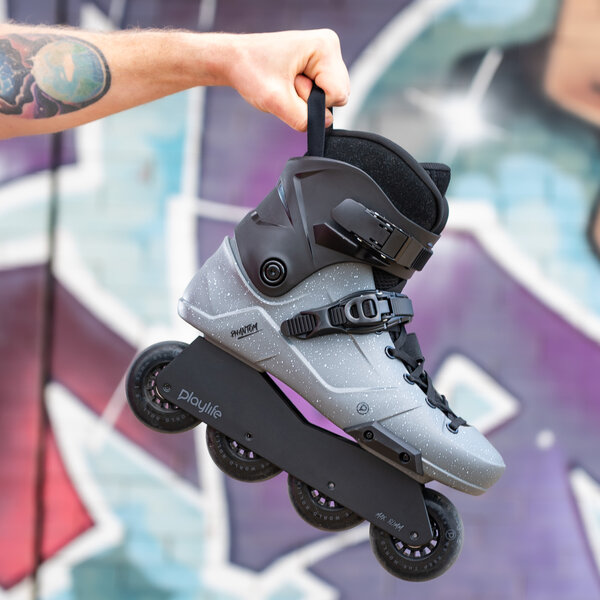 Phantom 80 Black - Playlife - Urban Inline Skates - In Action 1