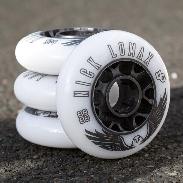 Nick Lomax 80mm/88A, 4-pack - Undercover - Urban Inline Skate Wheels - In Action 1