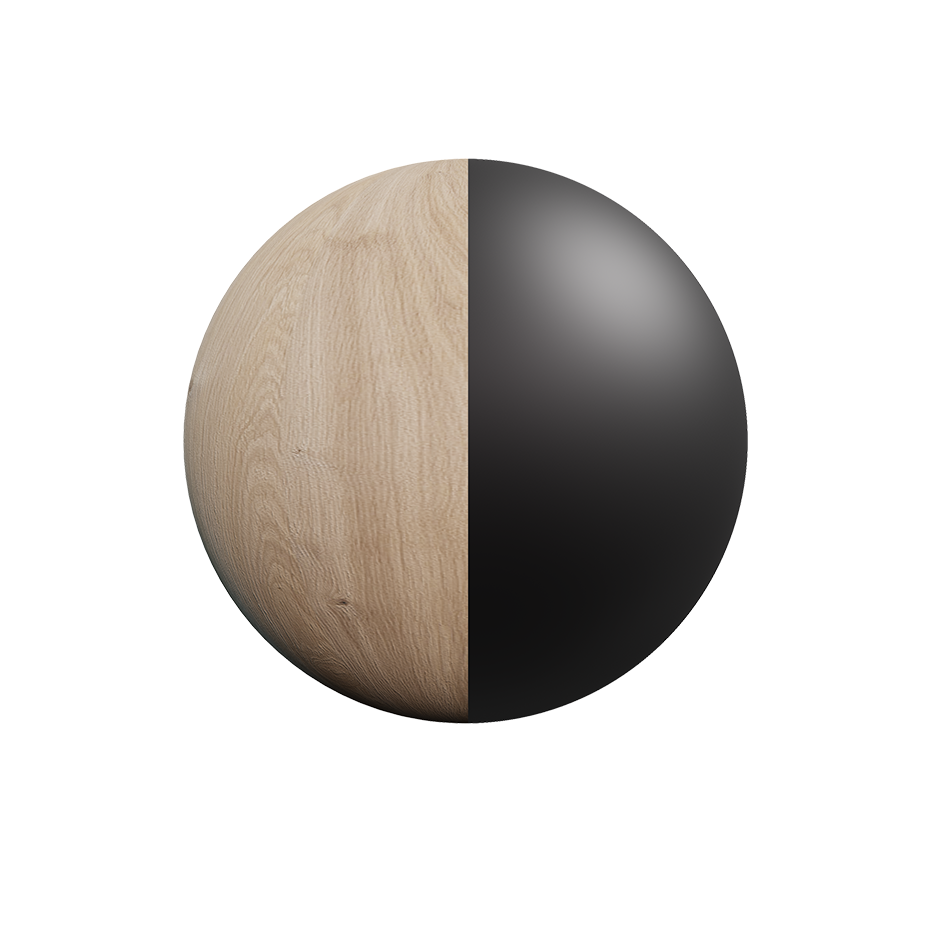 Madera natural /negro