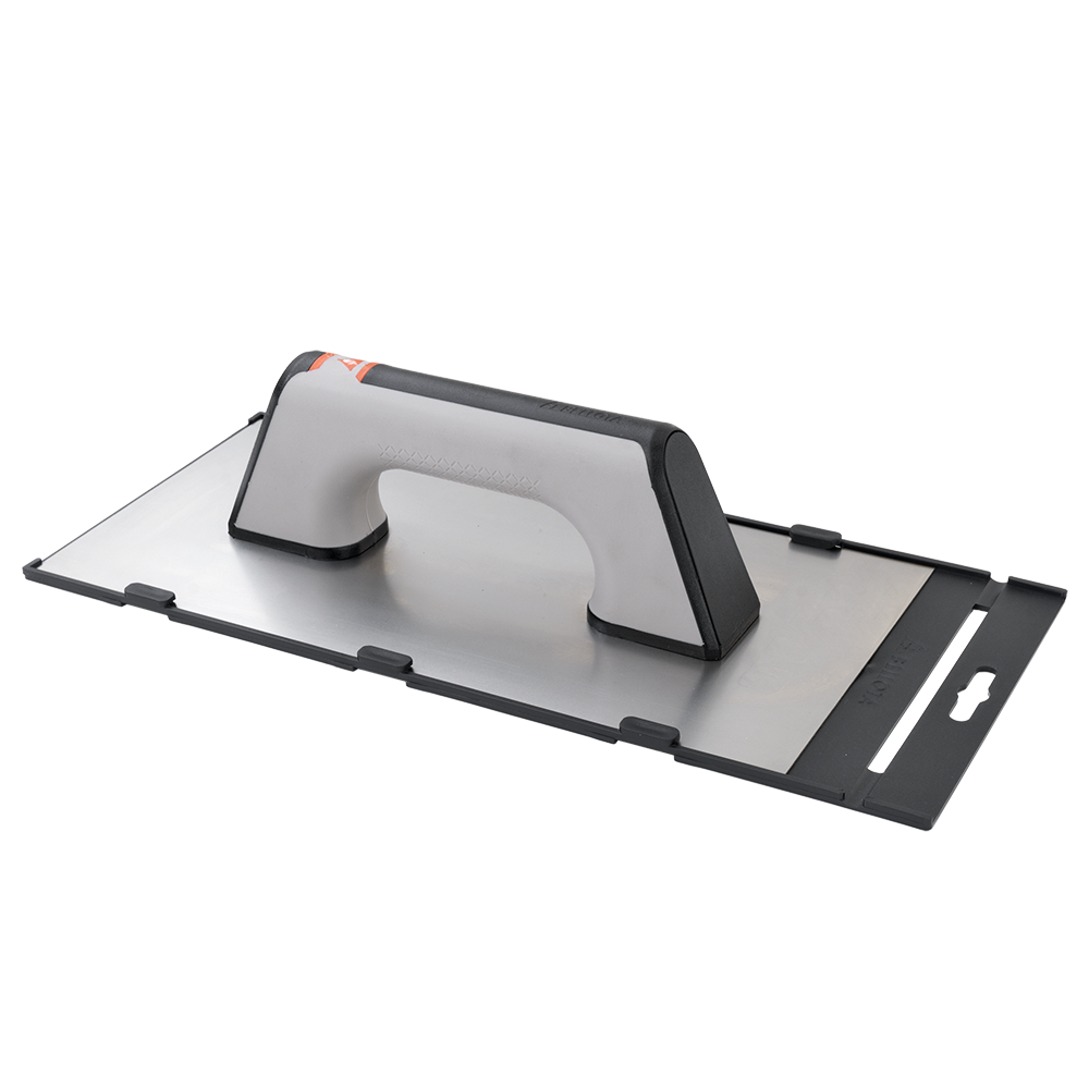 Bimaterial handle sharpened edges stainless steel square pastering