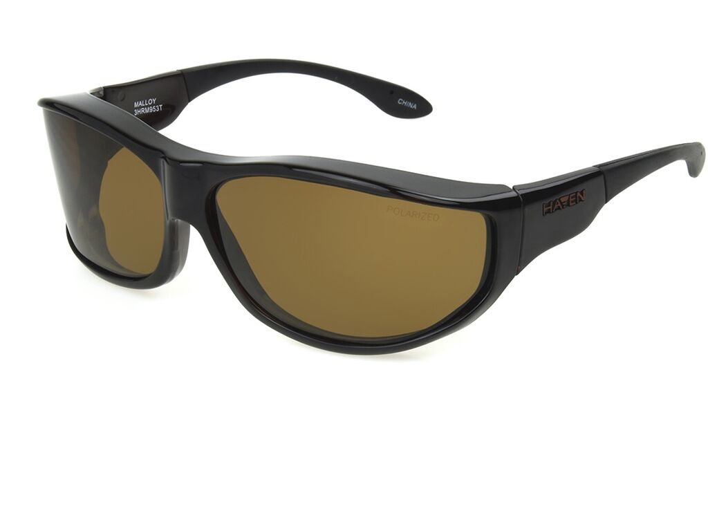 Unisex Wrap Sunglasses In Black With Gray Lenses By Foster Grant - Malloy