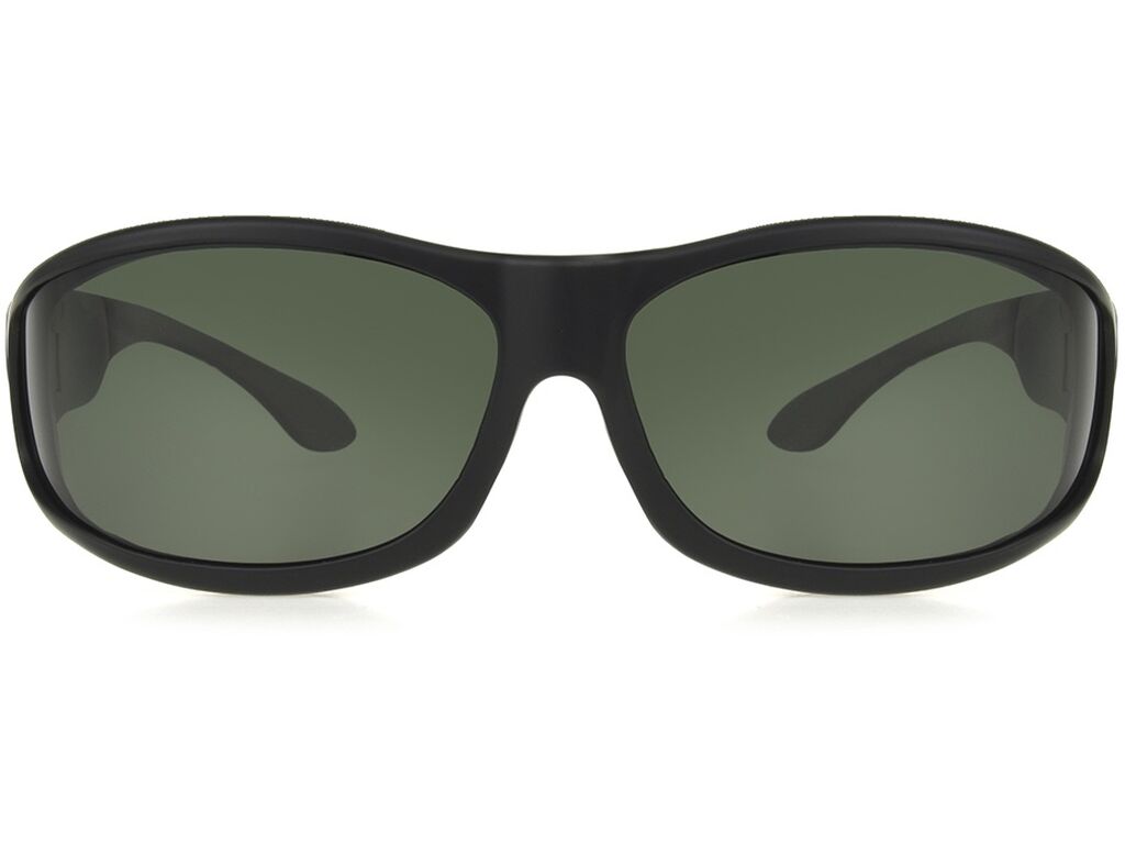 Unisex Wrap Sunglasses In Black With Gray Lenses By Foster Grant - Malloy