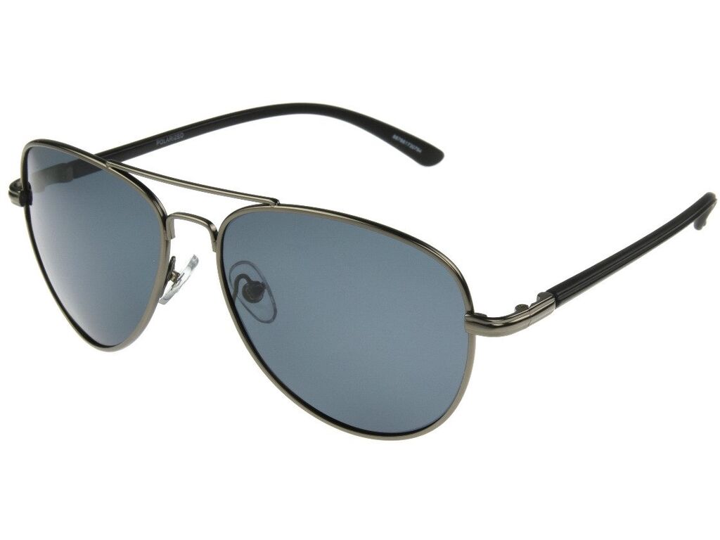 Unisex Aviator Sunglasses In Gunmetal With Gray Lenses By Foster Grant - Galley