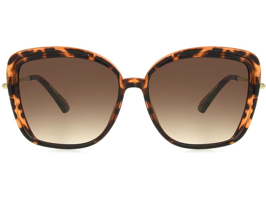 Women's Square Sunglasses In Tortoise With Brown Lenses By Foster Grant - Celia