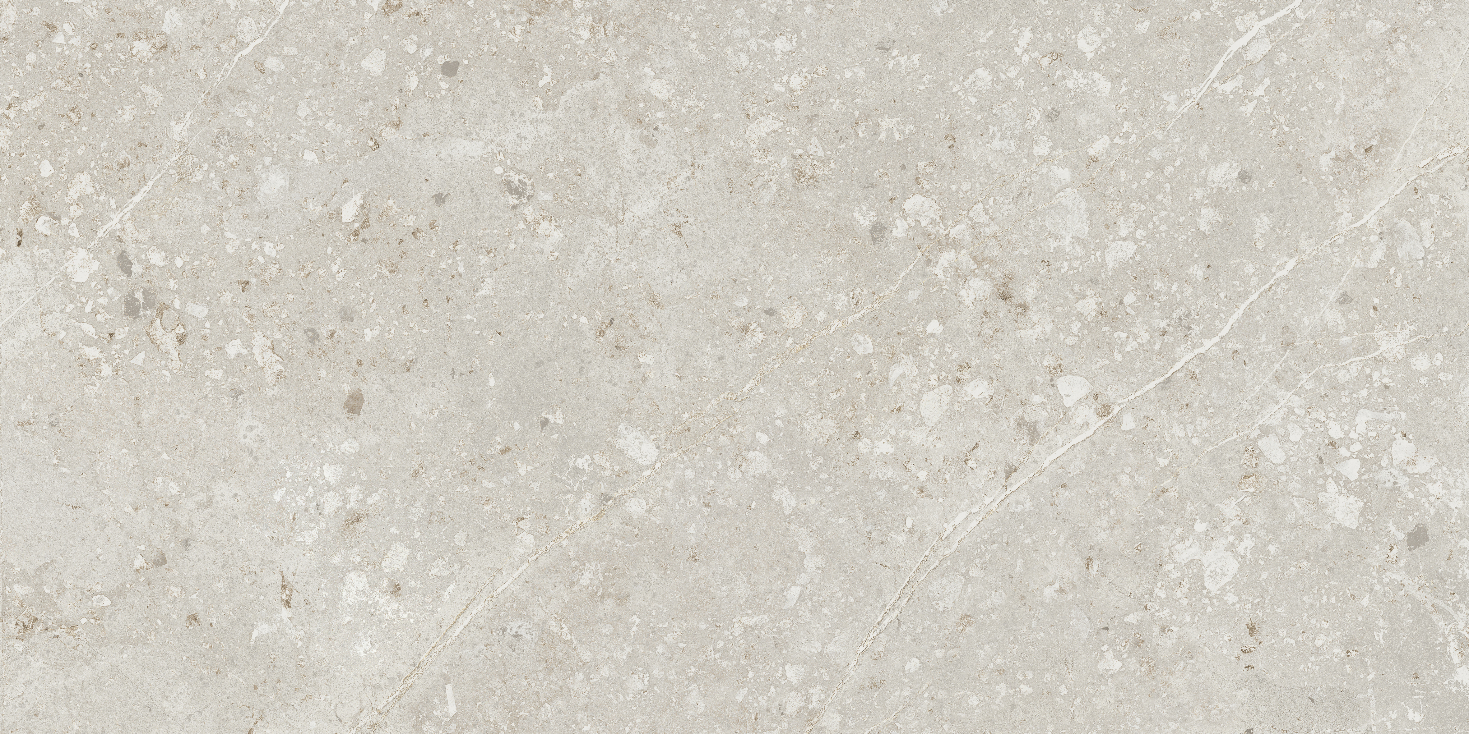 へボロ CONTEMPORANEA 3/4 Slab Fragments Terrazzo Bardiglio Polished - Walker Zanger