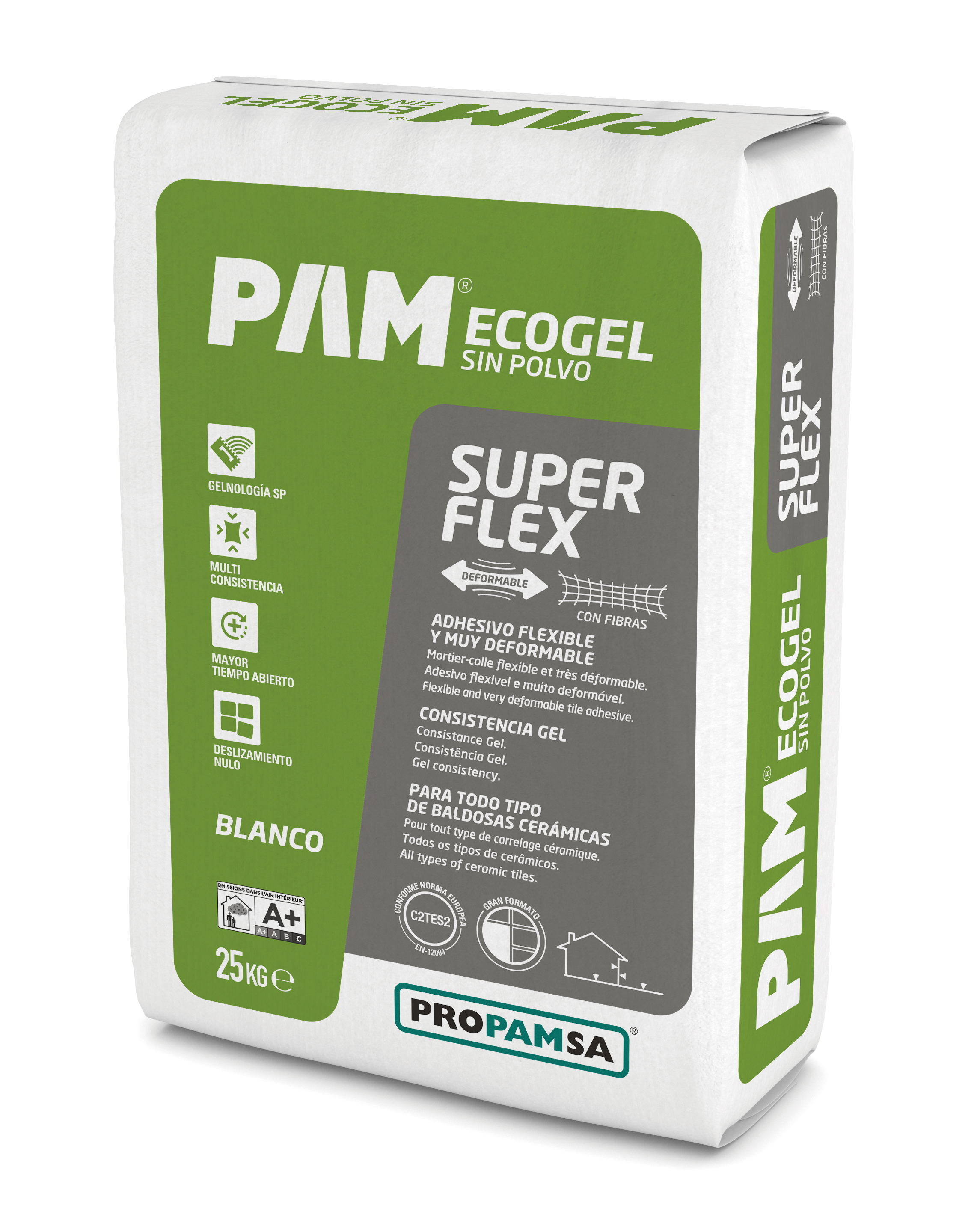 PAM ECOGEL SUPERFLEX BLANC 25 KG