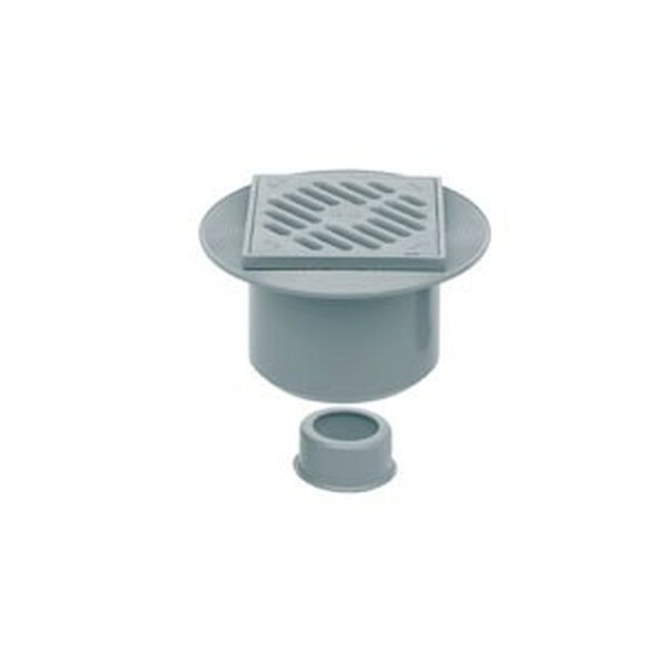 Sumidero sifónico extensible rejilla Ø105x105 inoxidable
