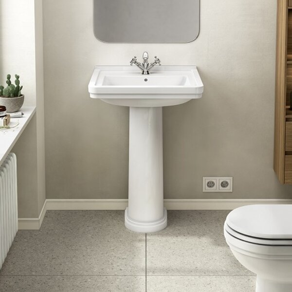 Miniatura de Pedestal clásico NOBLE color blanco