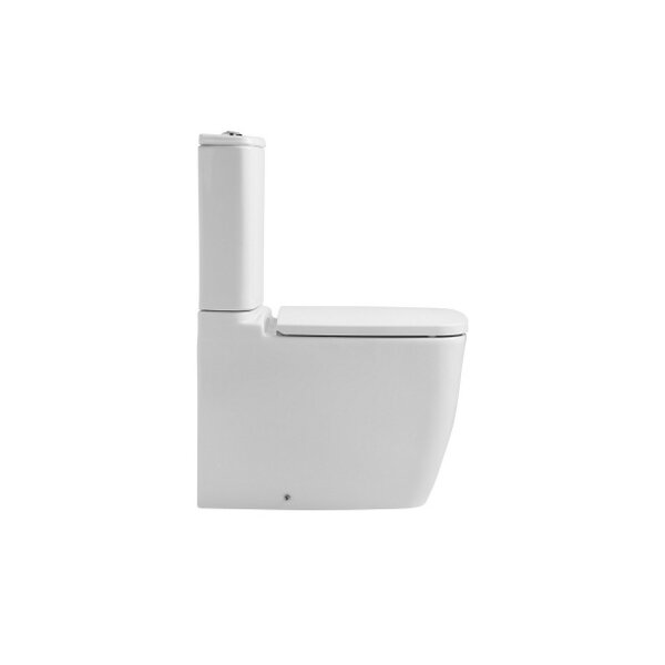 Miniatura de Inodoro EOS BTW compact, salida dual. Color blanco