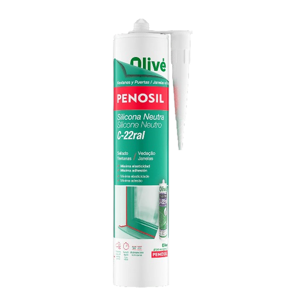 SILICONA NEUTRA PENOSIL C-22 RAL 7012 CARTUCHO DE 300 ML
