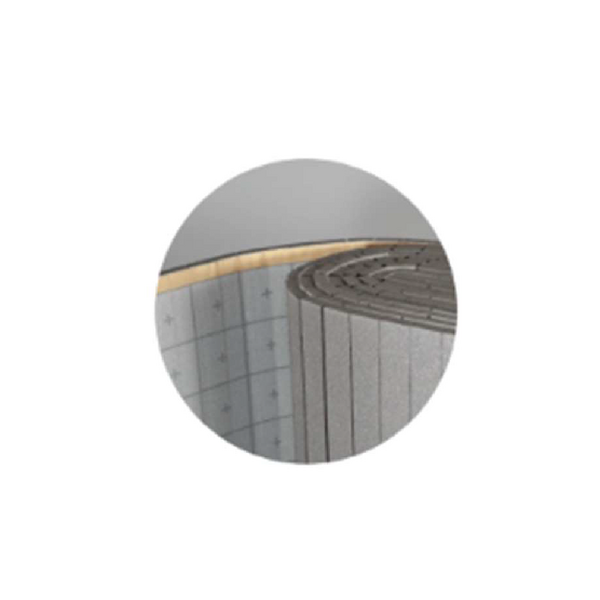 Miniatura de PANEL PARA SUELO RADIANTE AUTOFIJACIÓN EPS GRAFITADO GRIS ROLLO 10MX1M 23MM EN13163