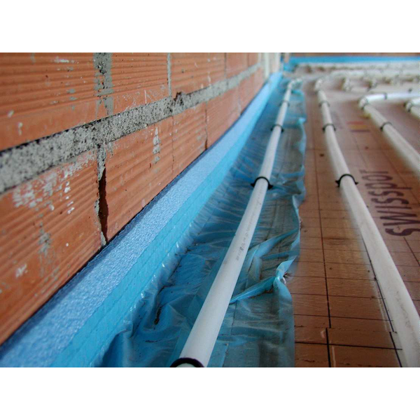 Miniatura de Banda perimetral sin adhesivo con faldón 150x8 mm rollo 50 m