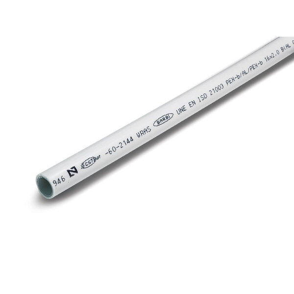 Miniatura de TUBERÍA MULTICAPA PEX/AL/PEX Ø20X2,5 BARRA 4 MTS BLANCO