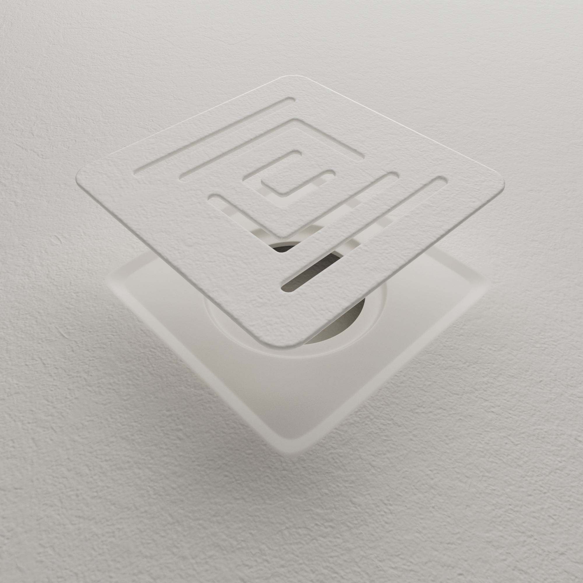 GRILLE INOX BLANC  RECEVEUR ARDESIA