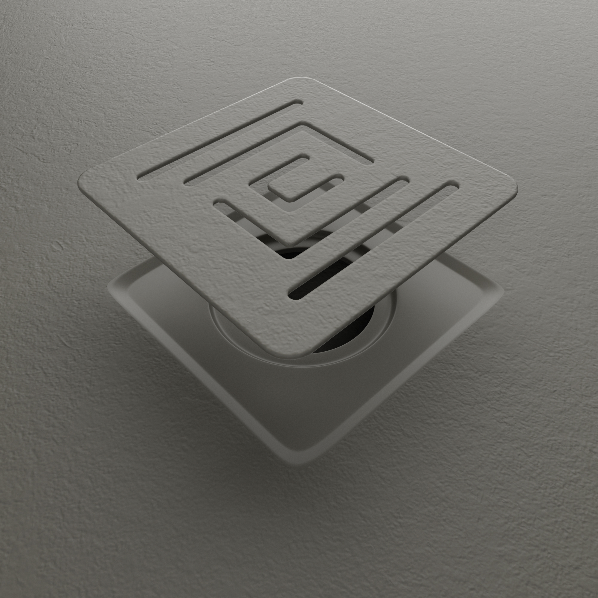 GRILLE INOX GRIS  RECEVEUR ARDESIA