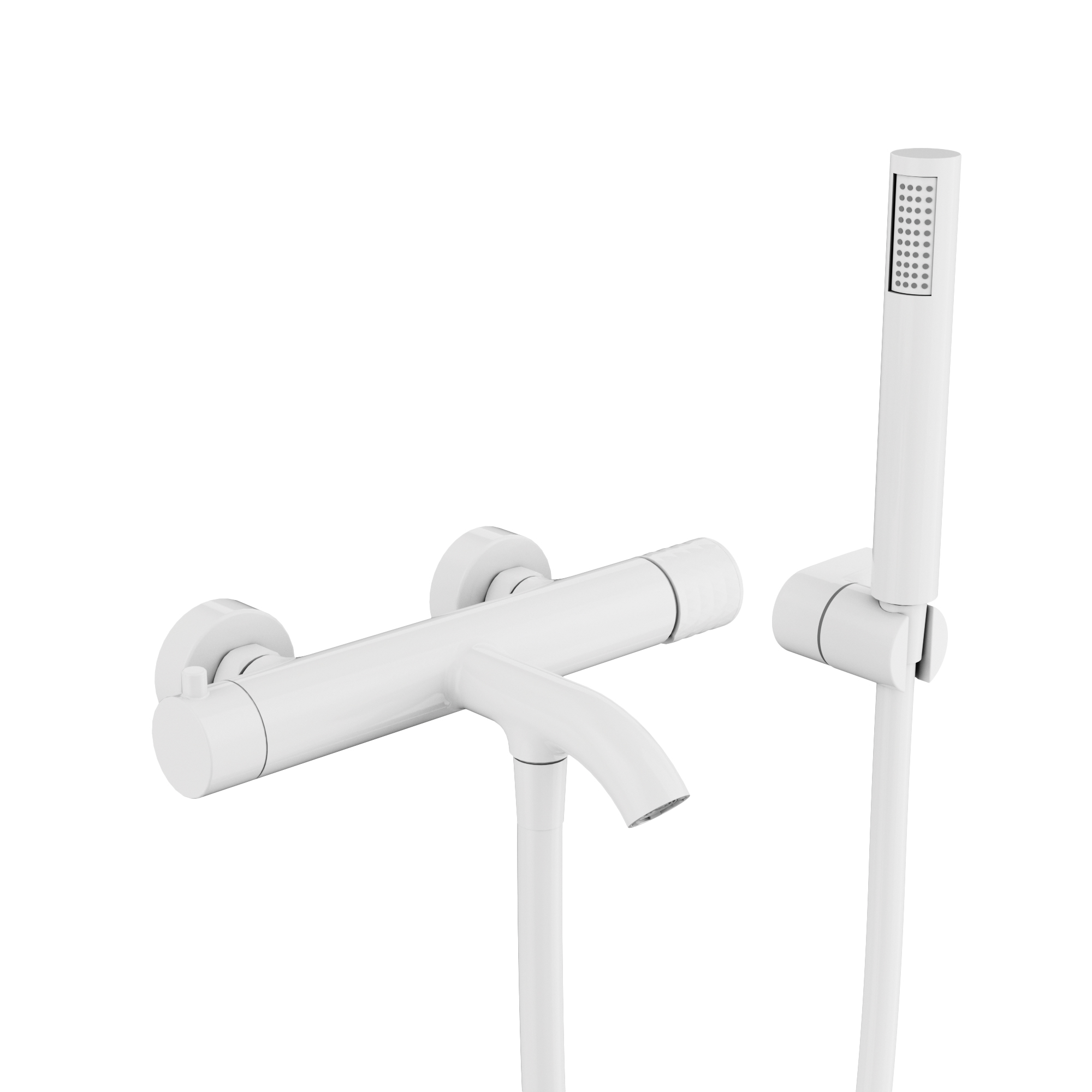 MITIGEUR BAIN C/KIT HELIOS BLANC