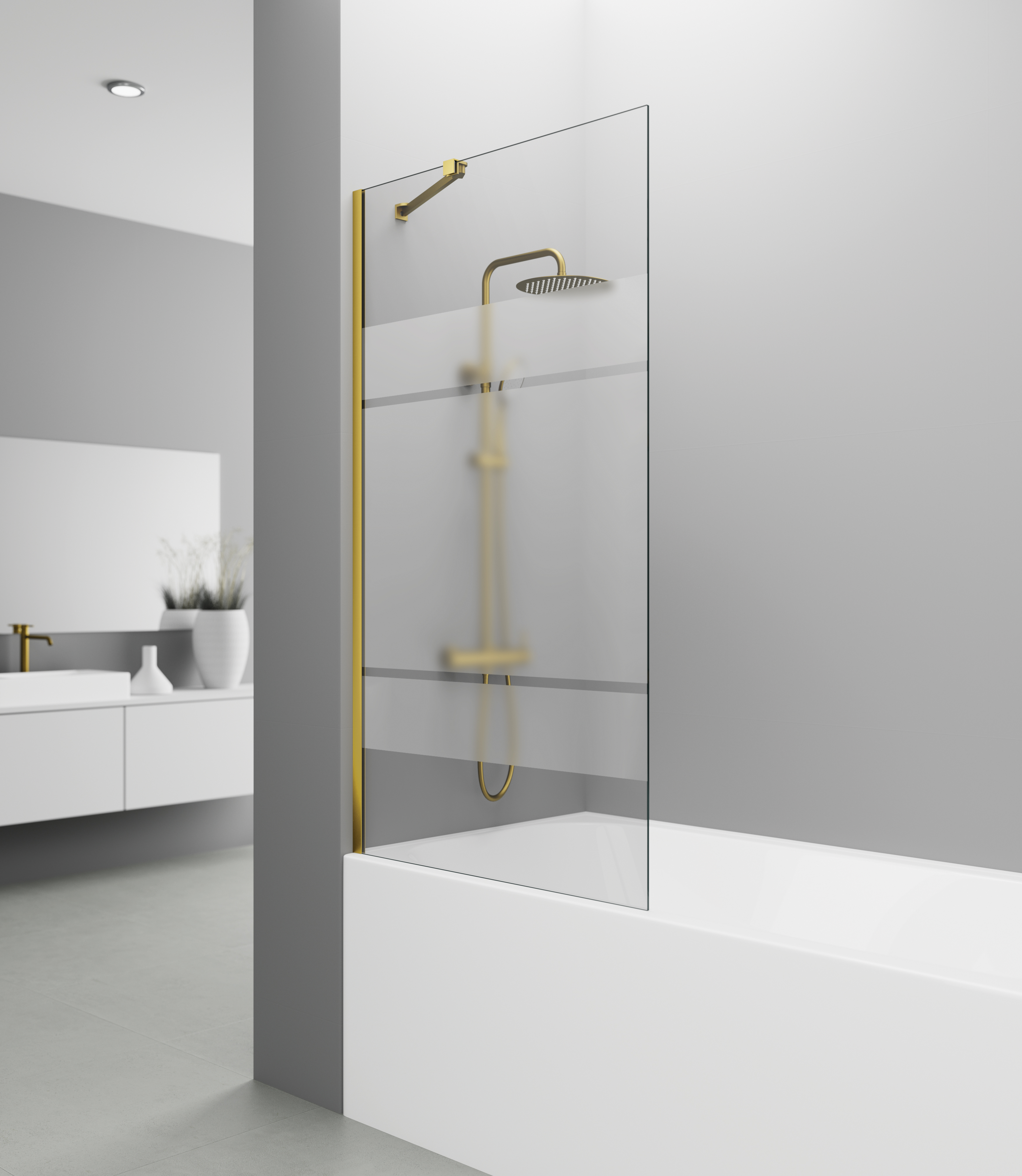 PANEL BAIGNOIRE FIXE SCREEN OR FROST - 0118+5180+0187
