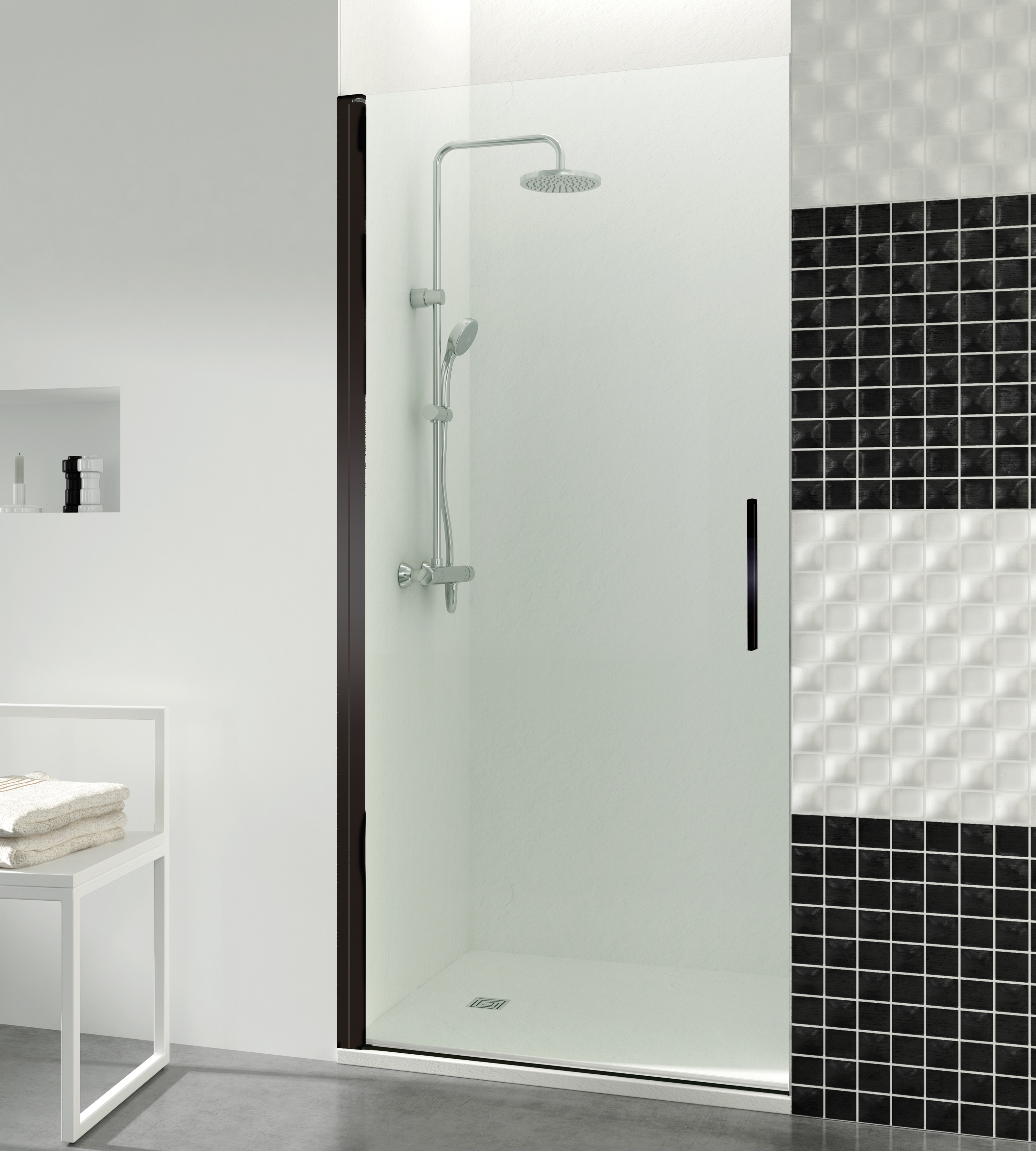 PAROI DE DOUCHE OPEN COMBI A FRON 1P TP NO 70 - 9008+9012