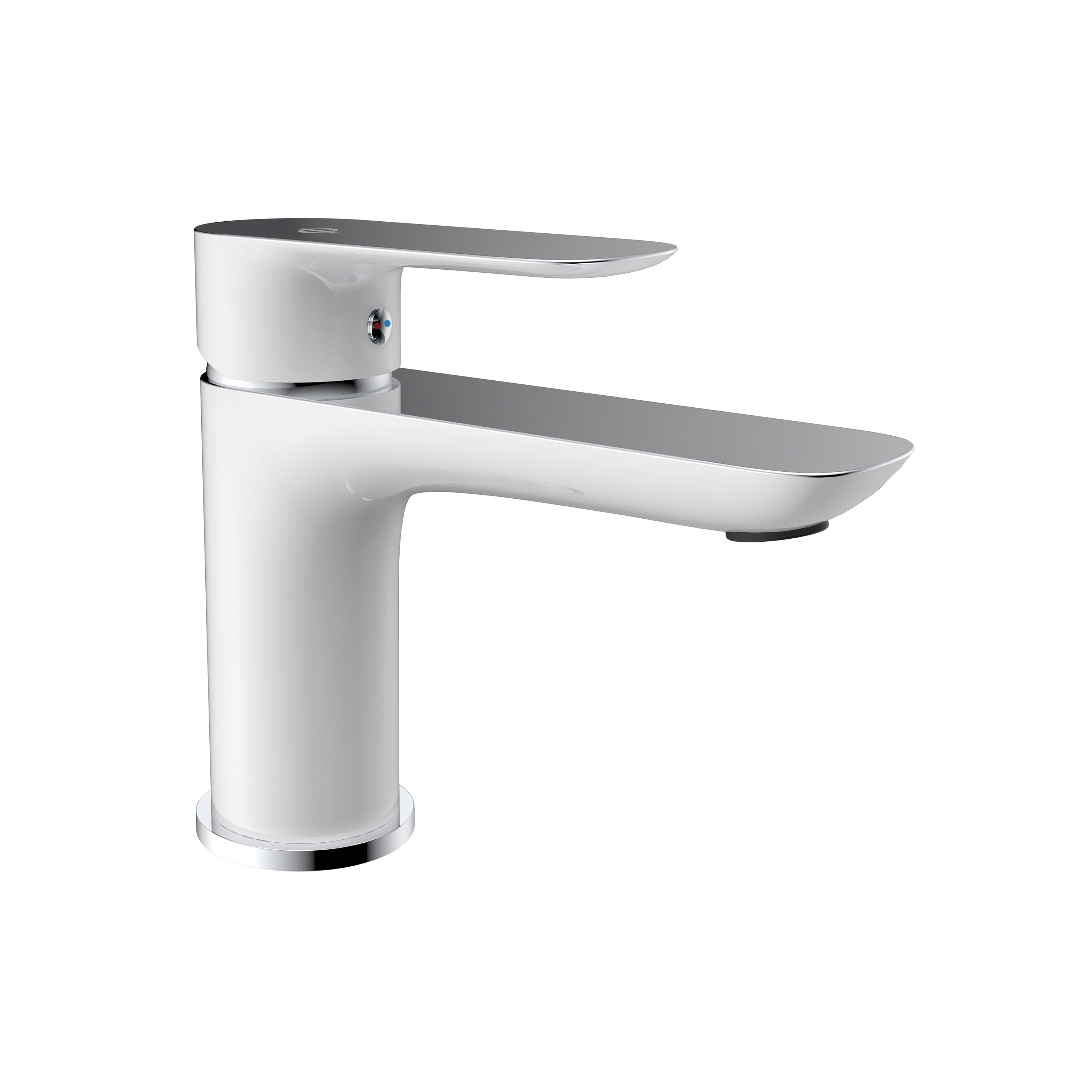 MITIGEUR LAVABO CASSIO BLANC/CHROME MITIGEUR LAVABO CASSIO BLANC/CHROME