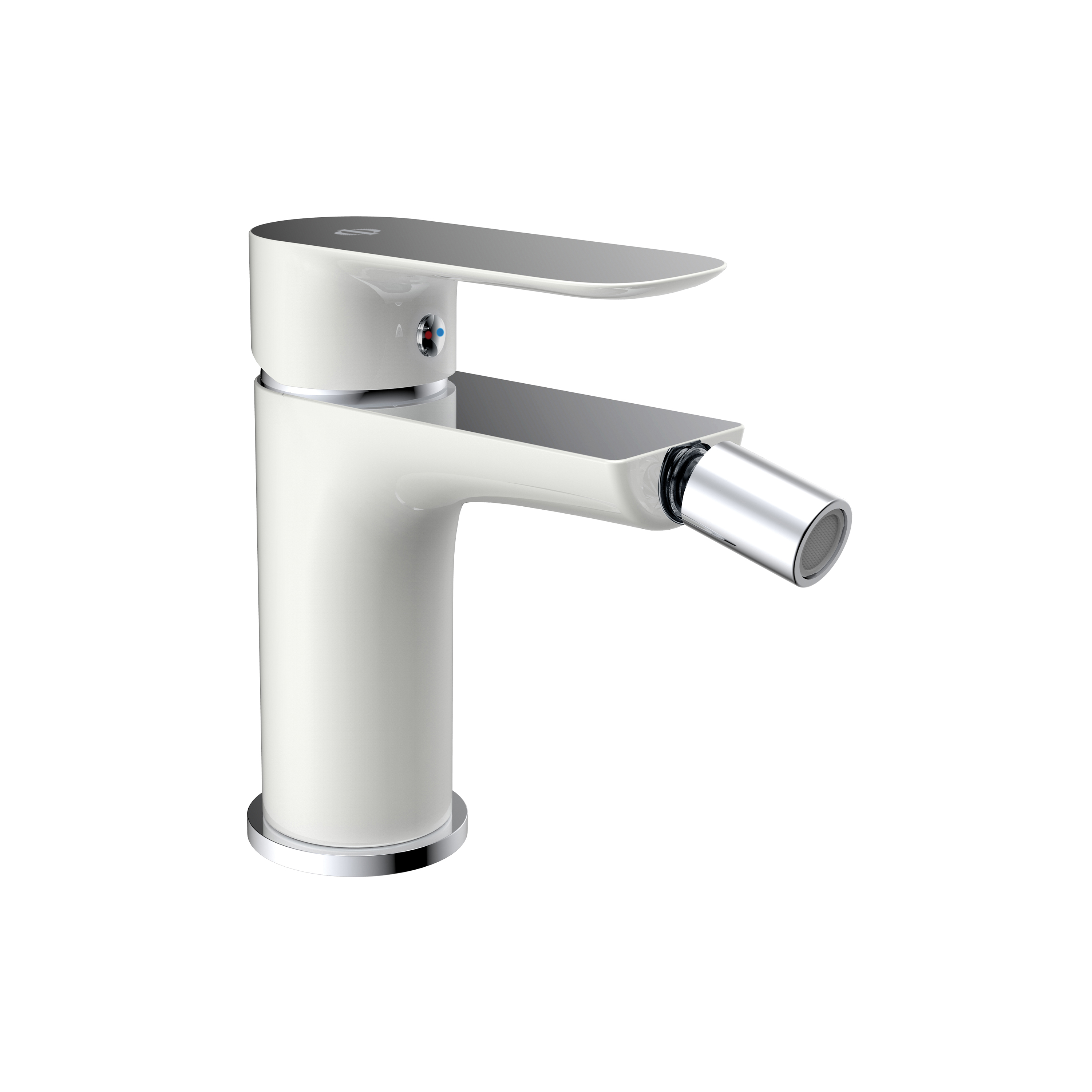 MITIGEUR BIDET CASSIO BLANC/CHROME