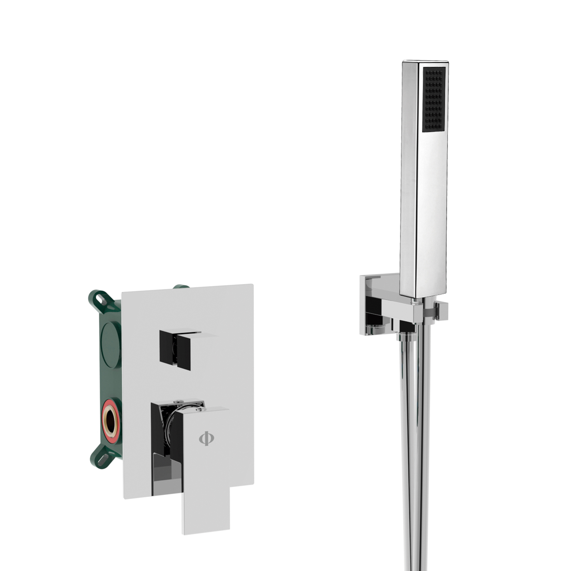 ENSEMBLE ENCASTRE 2 FONCT. MITIGEUR ORION CHROME C/K