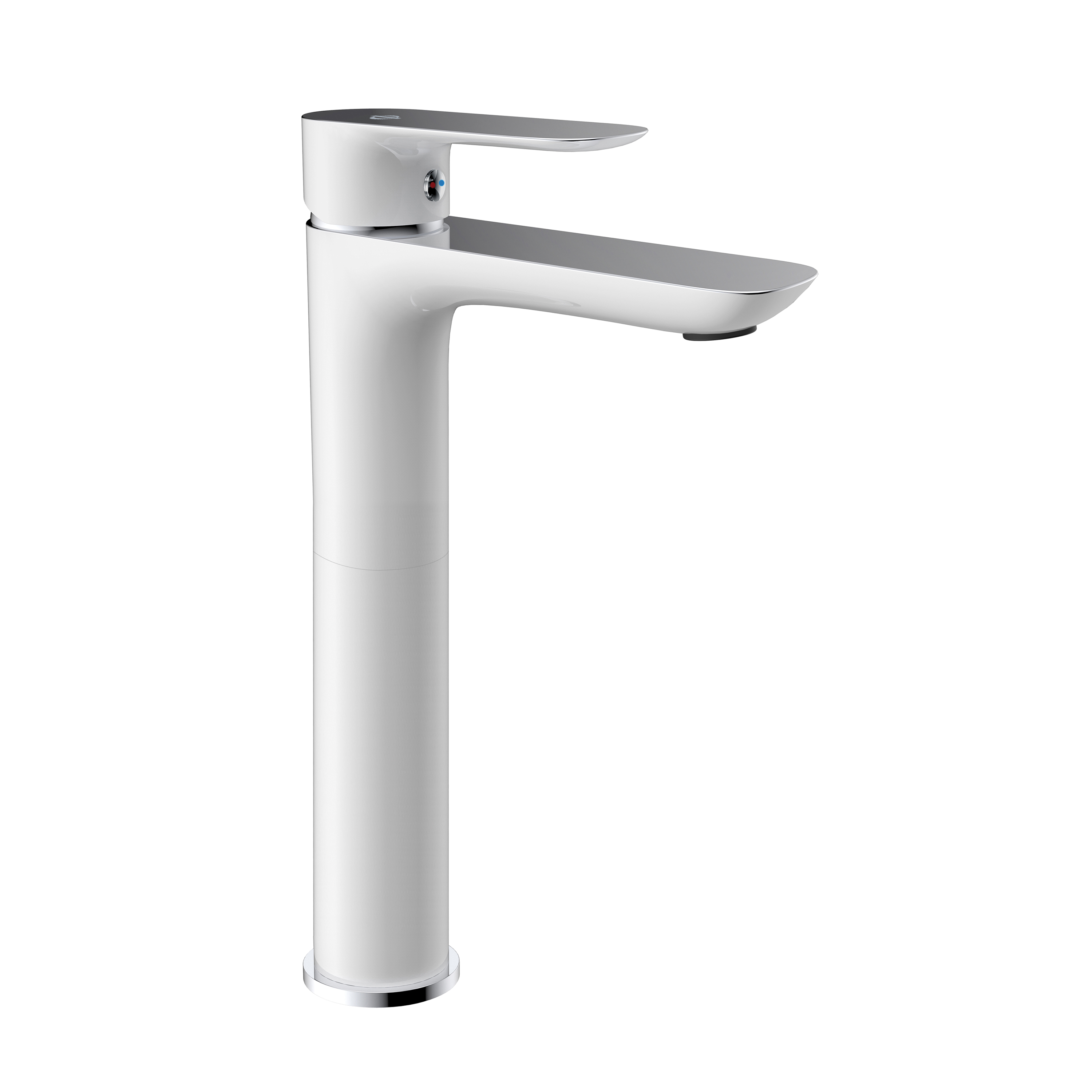 MITIGEUR LAVABO HAUT CASSIO BLANC/CHROME