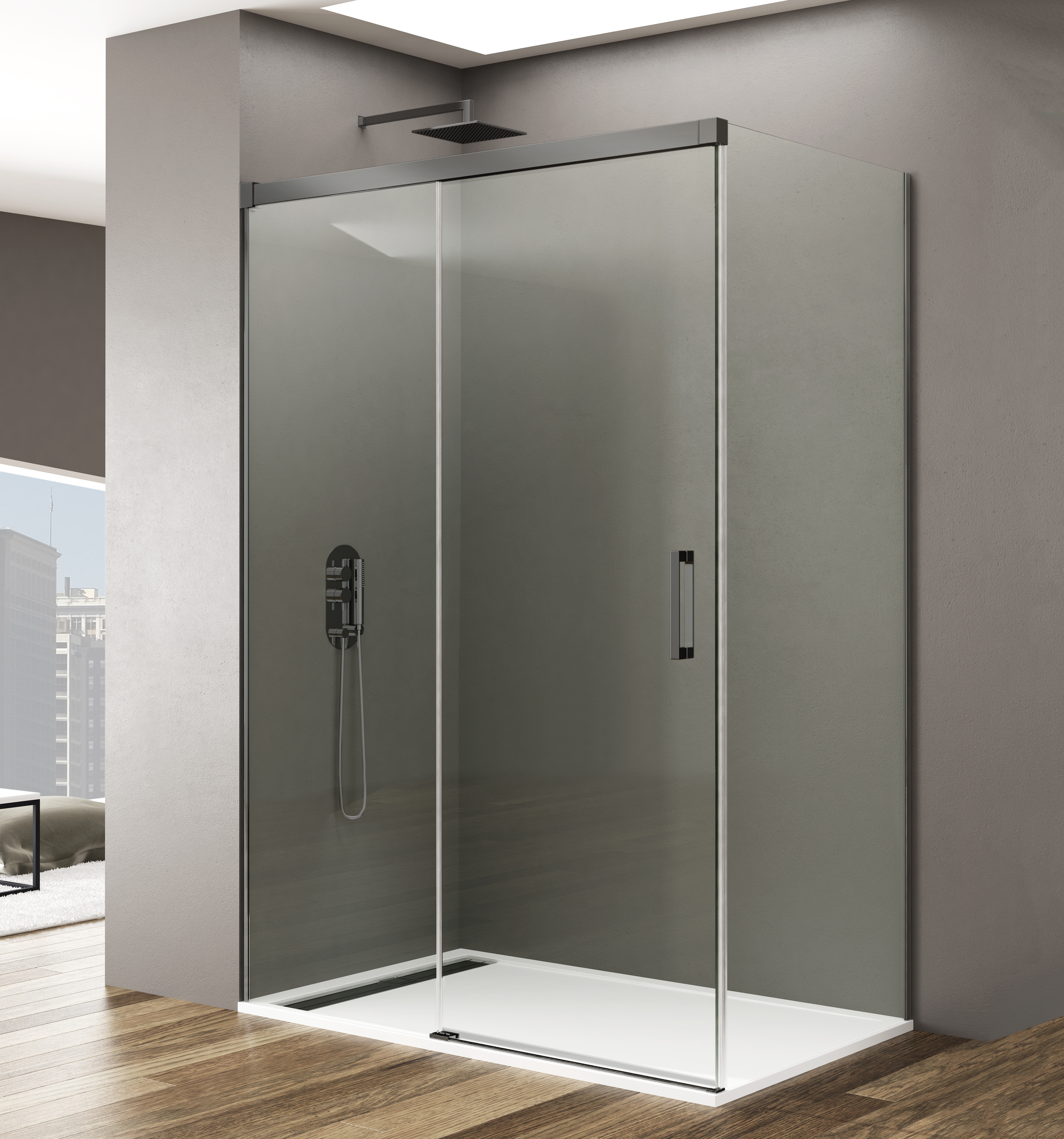 PAROI DE DOUCHE BASIC LAT90+ FRON COUL TP TT 125 - 5006+5560+5027+5567 PAROI DE DOUCHE BASIC LAT90+ FRON COUL TP TT 125 - 5006+5560+5027+5567