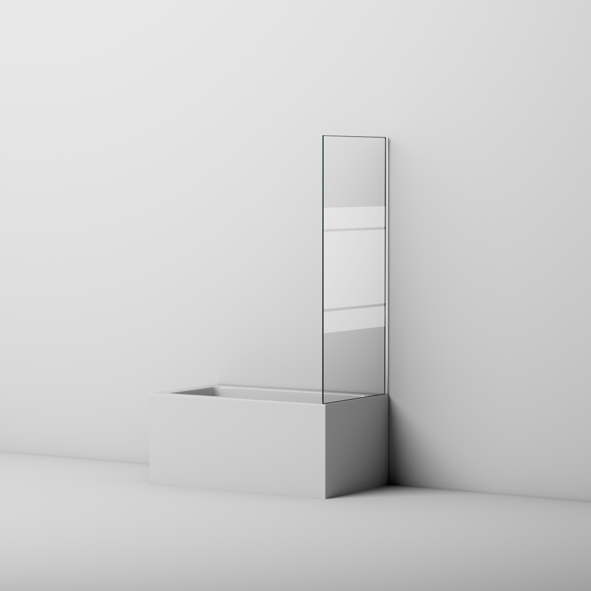 ***LATERAL FIXE BASIC BAIGNOIRE 67-69 FROST BLANC