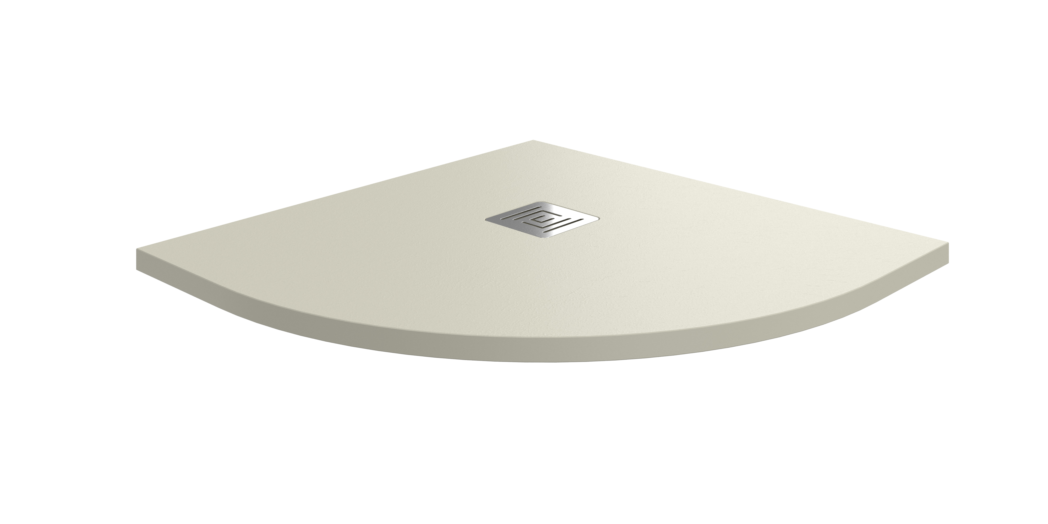 RECEVEUR ARDESIA 80X80 SEMI-CIRCULAIRE BEIGE