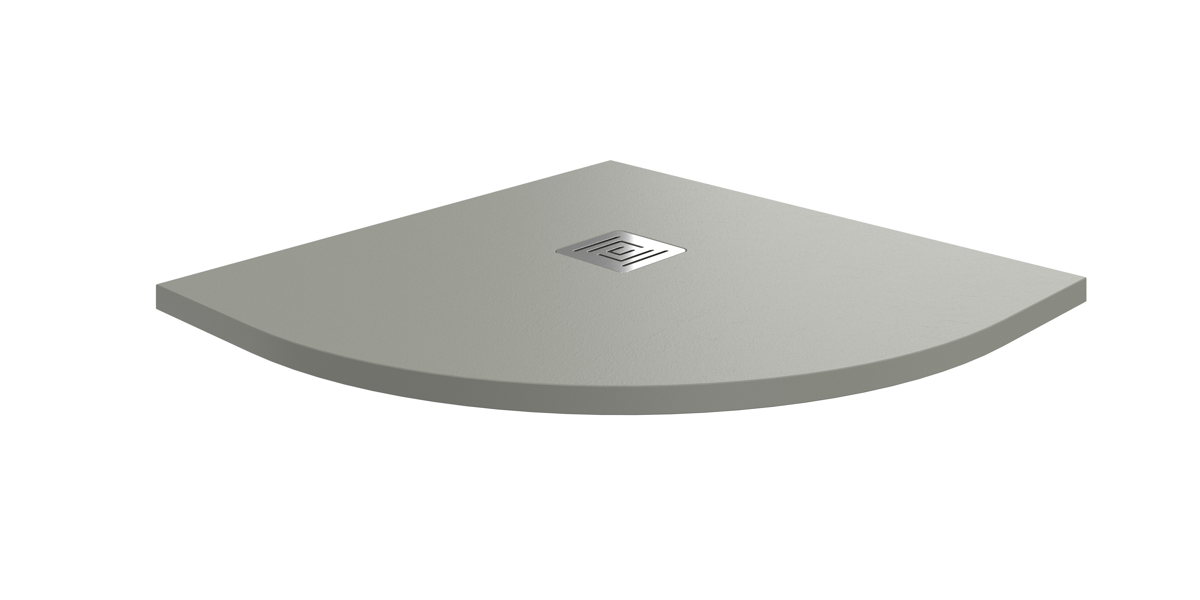 RECEVEUR ARDESIA 80X80 SEMI-CIRCULAIRE GRIS