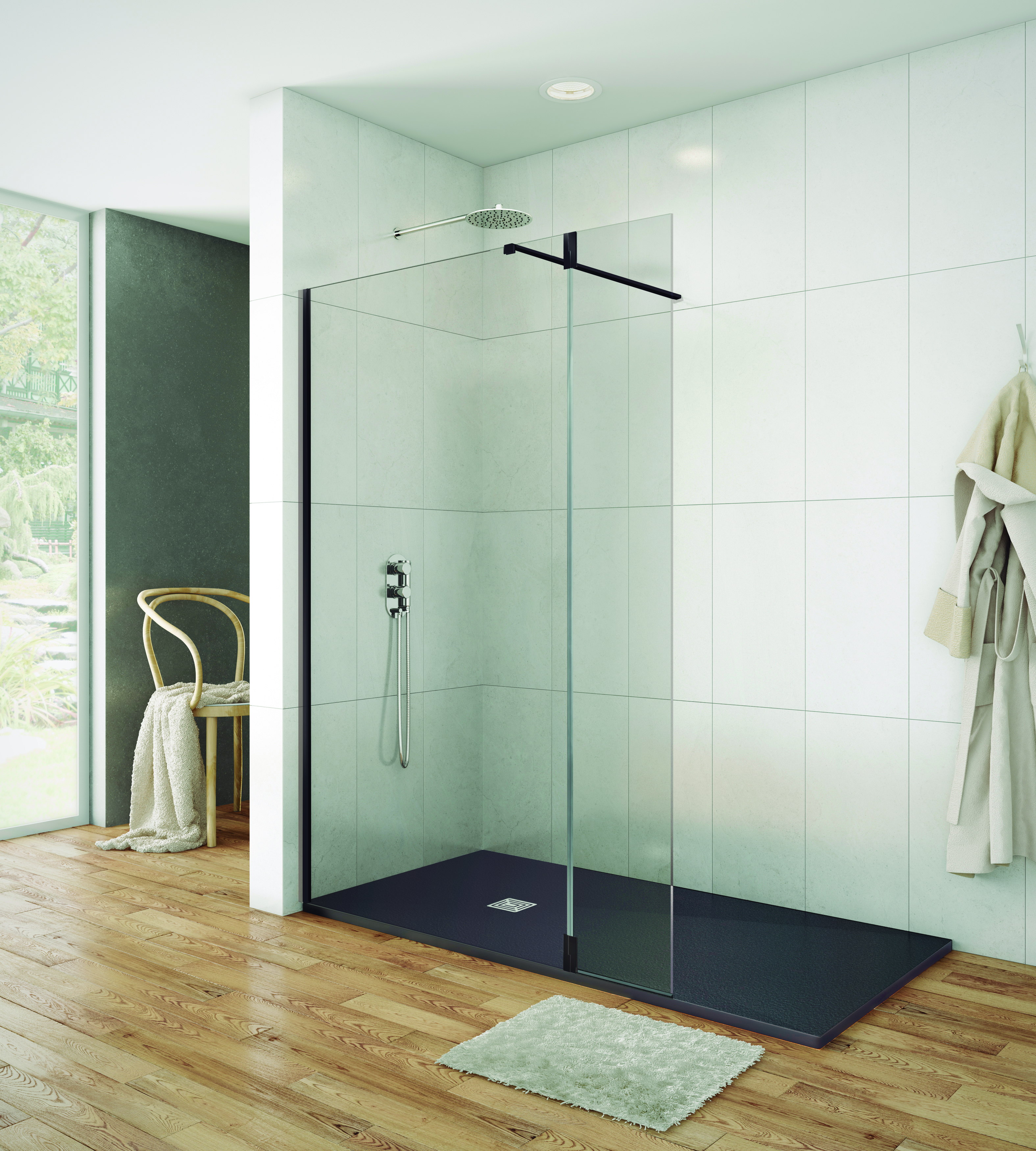 PANNEAU MOBILE HINGES SCREEN NOIR 35x195cm - 0331N